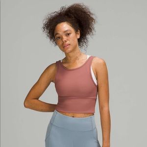 BNWT lululemon power pivot tank spiced chai size 0